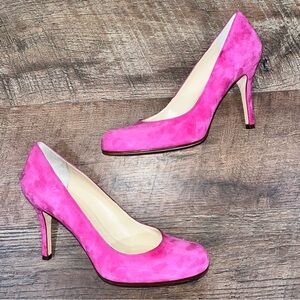 Kate Spade New York Pink Suede Heels